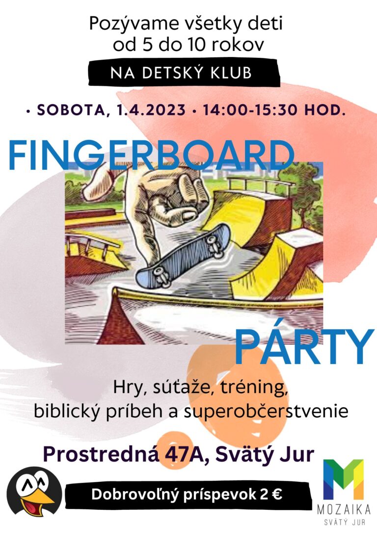Detský klub – Fingerboard párty
